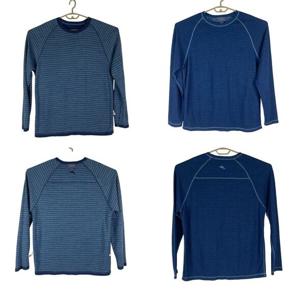 Tommy Bahama Reversible Sweater Men's Large Blue Marlin Sweatshirt Pullover - Picture 1 of 9